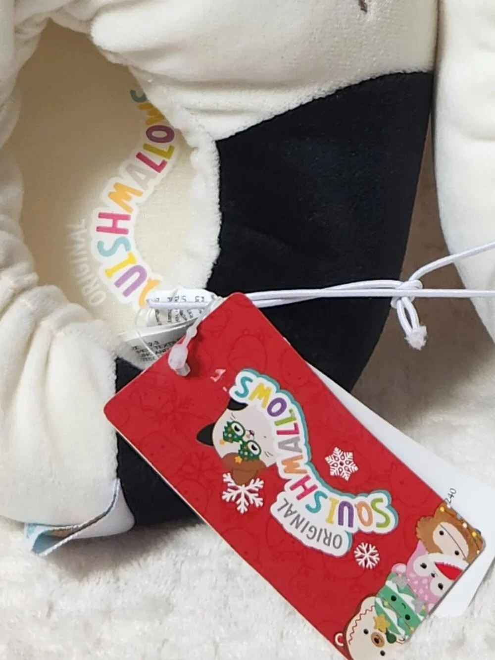 SQUISHALLOWS Cam the Cat Christmas Slippers - NEW NWT
